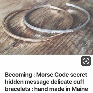Becoming Jewelry Morse Code Cuff Bracelet
